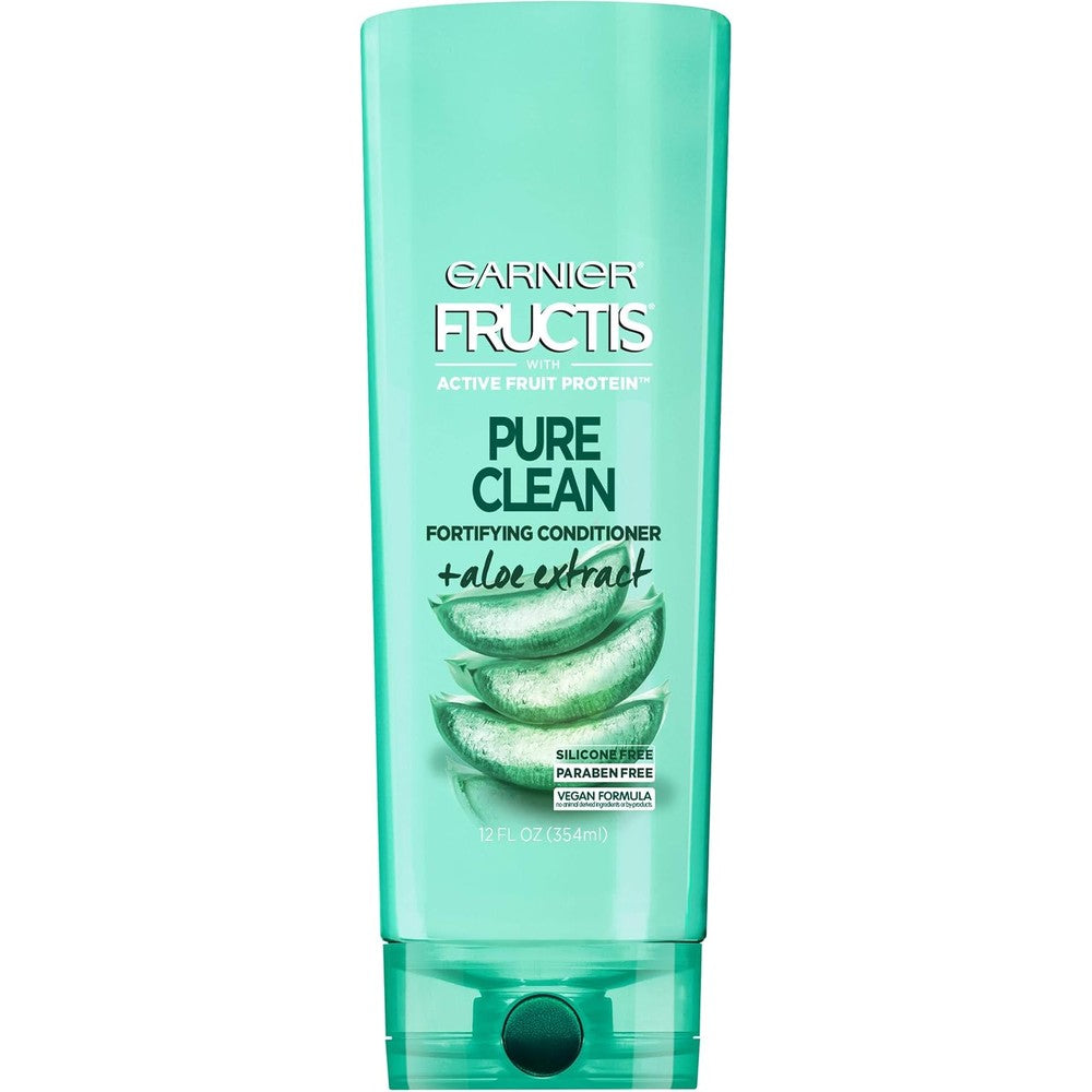 Garnier Hair Care Fructis Pure Clean Conditioner Aloe Extract For Normal Hair 12 Fluid Ounce Green