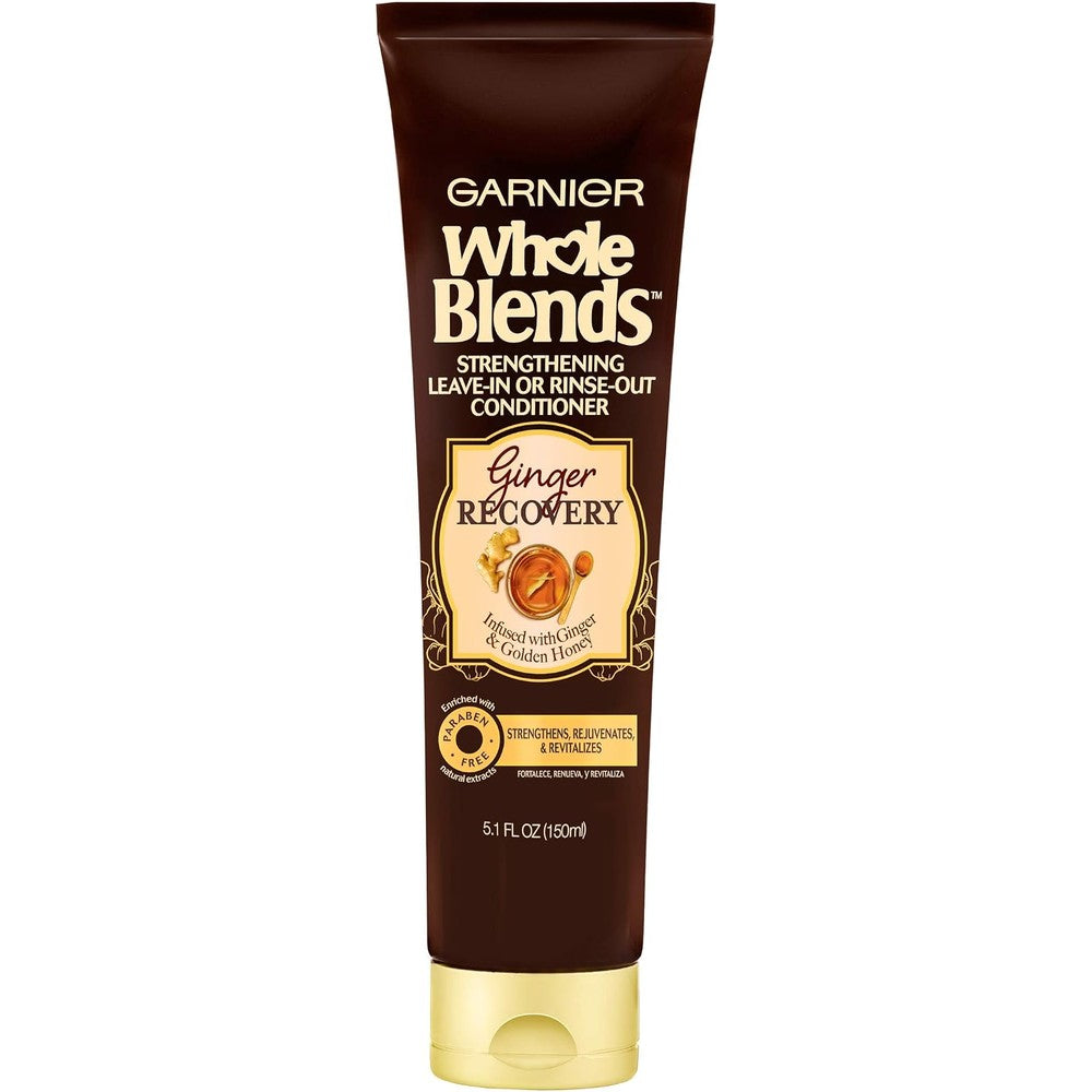 Garnier Whole Blends Ginger Recovery Leave-In Or Rinse-Out Treatment, 5.1 Fluid Ounce