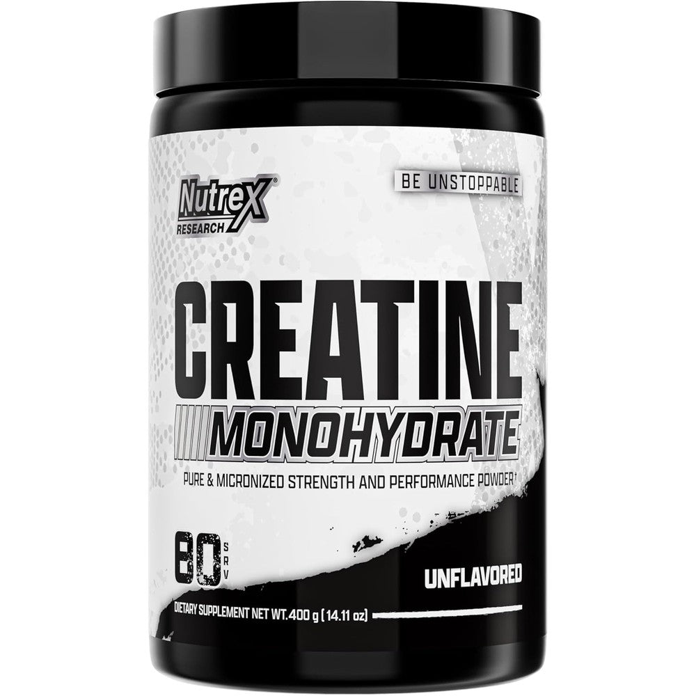 Nutrex Research Ultra Pure Creatine Monohydrate Powder Unflavored 5 Grams 80 Servings 400 Grams