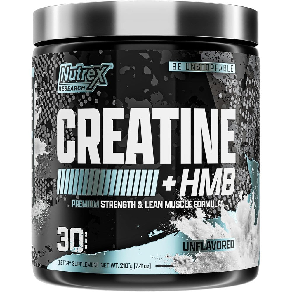 Nutrex Research Creatine HMB Powder Unflavored 210 Grams 30 Servings