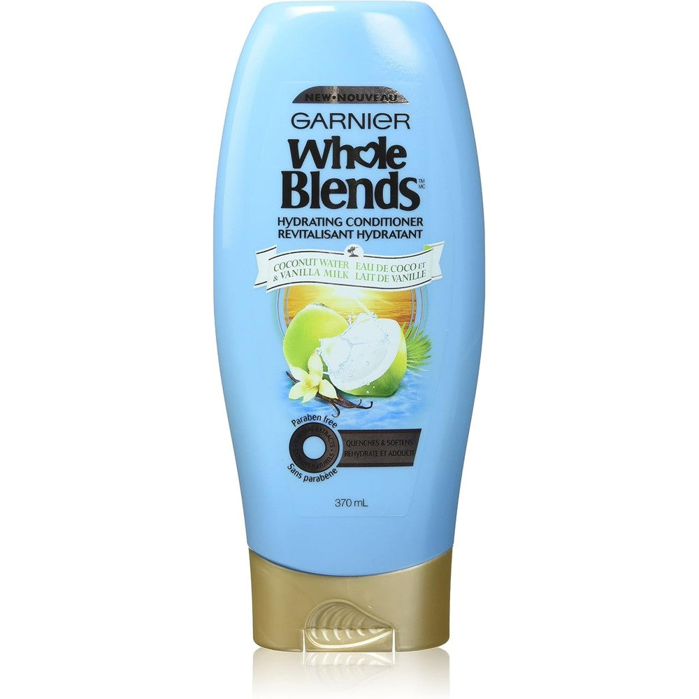 Garnier Whole Blends Hydrating Conditioner With Coconut Water And Vanilla Milk Extracts 12.5 Fluid Ounce