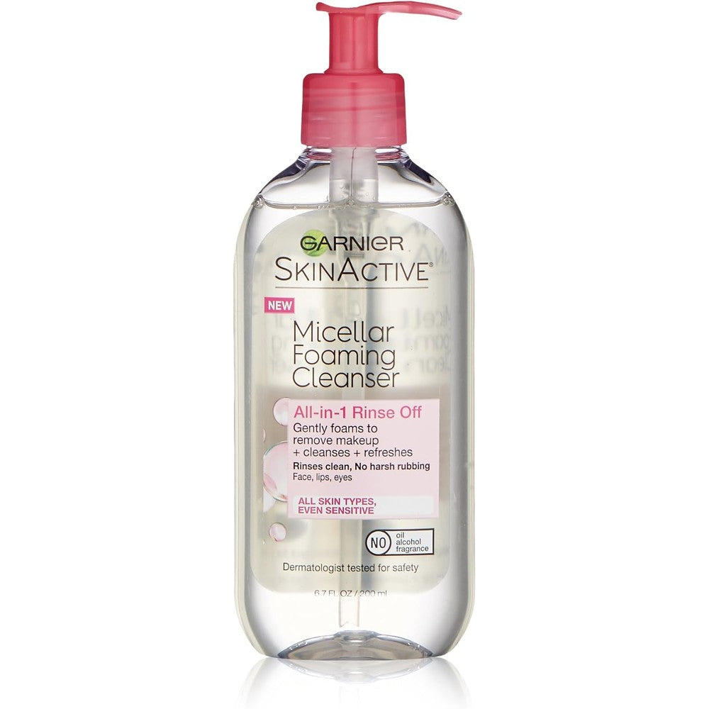 Garnier SkinActive Micellar Foaming Face Wash For All Skin Types 6.7 Fluid Ounces