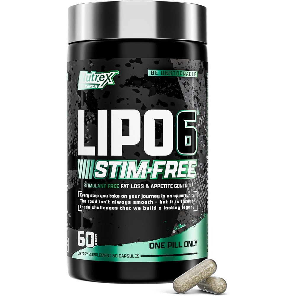 Nutrex Research LIPO SIX Stim Free Metabolism And Appetite Support Supplement Non Stimulant Weight Management 60 Capsules