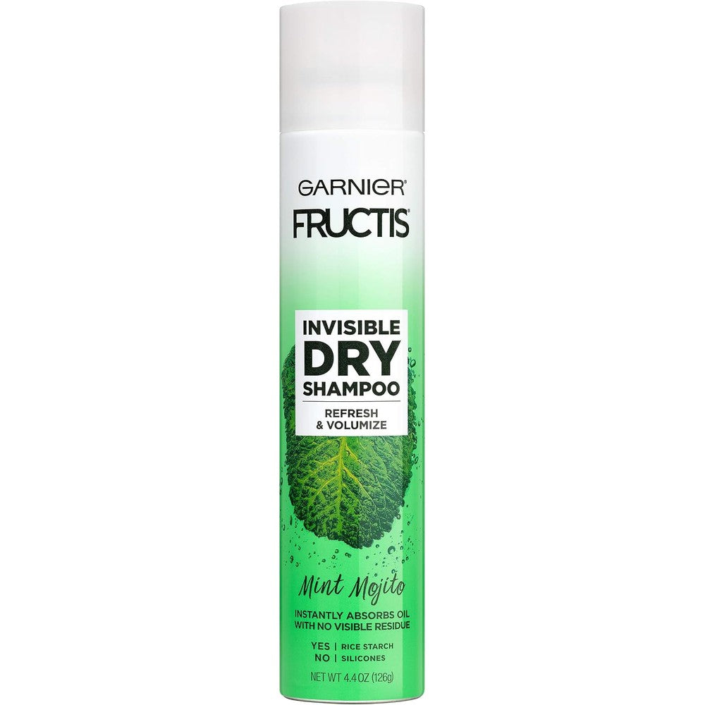 Garnier Fructis Invisible Dry Shampoo With No Visible Residue Mint Mojito 4.4 Ounces
