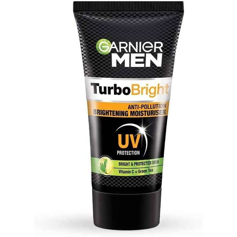 Garnier Men TurboBright Anti-Pollution Brightening Moisturiser Cream, 40 Gram