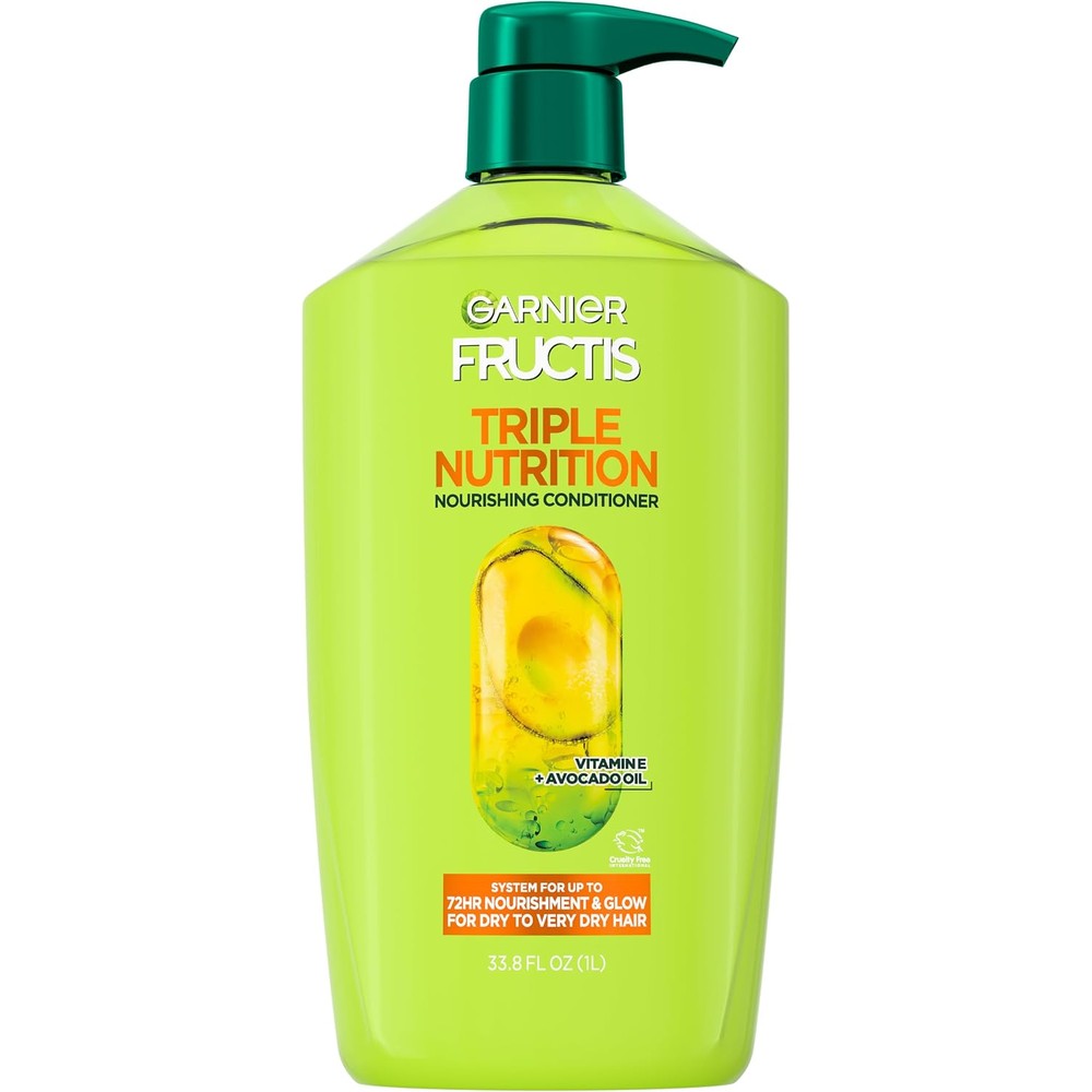 Garnier Fructis Triple Nutrition Nourishing Conditioner For Dry To Very Dry Hair 33.8 Fluid Ounce 1 Count