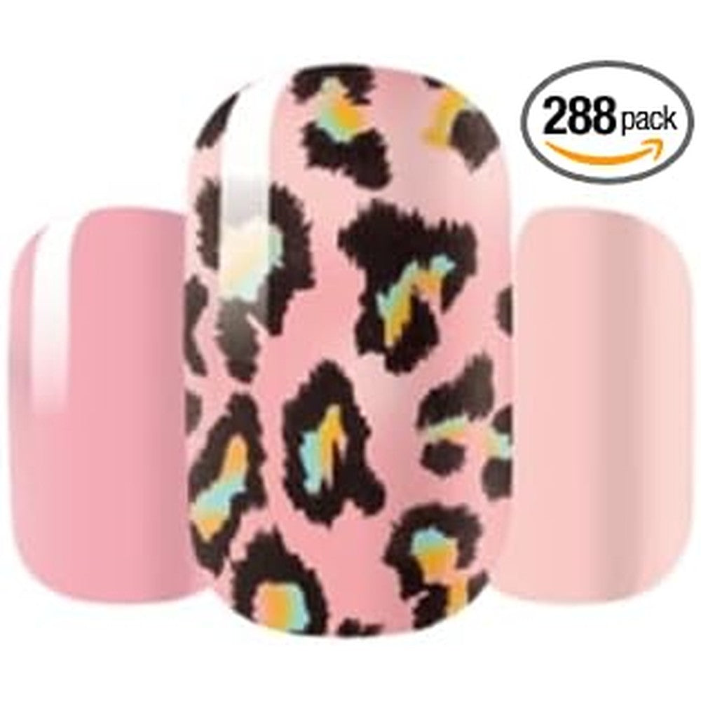 CRAZY LIBERTY Pet Nail Wraps Leopard Print Non Toxic Easy Apply Removable Animal Print Nail Stickers For Dogs And Cats 16 Count