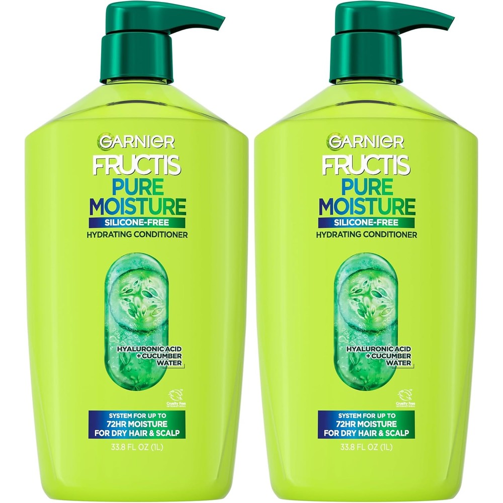 Garnier Fructis Pure Moisture Hydrating Conditioner For Dry Hair And Scalp, 32.3 Fluid Ounce, Pack Of 2
