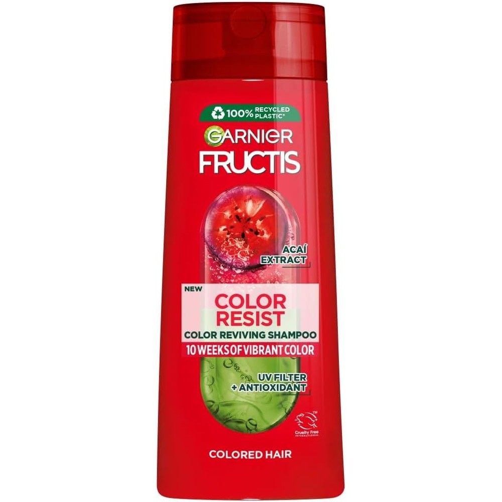 Garnier Fructis Color Resist Shampoo With Acai Berry Extract For Colored And Highlighted Hair 400 Milliliters 13.53 Fluid Ounces