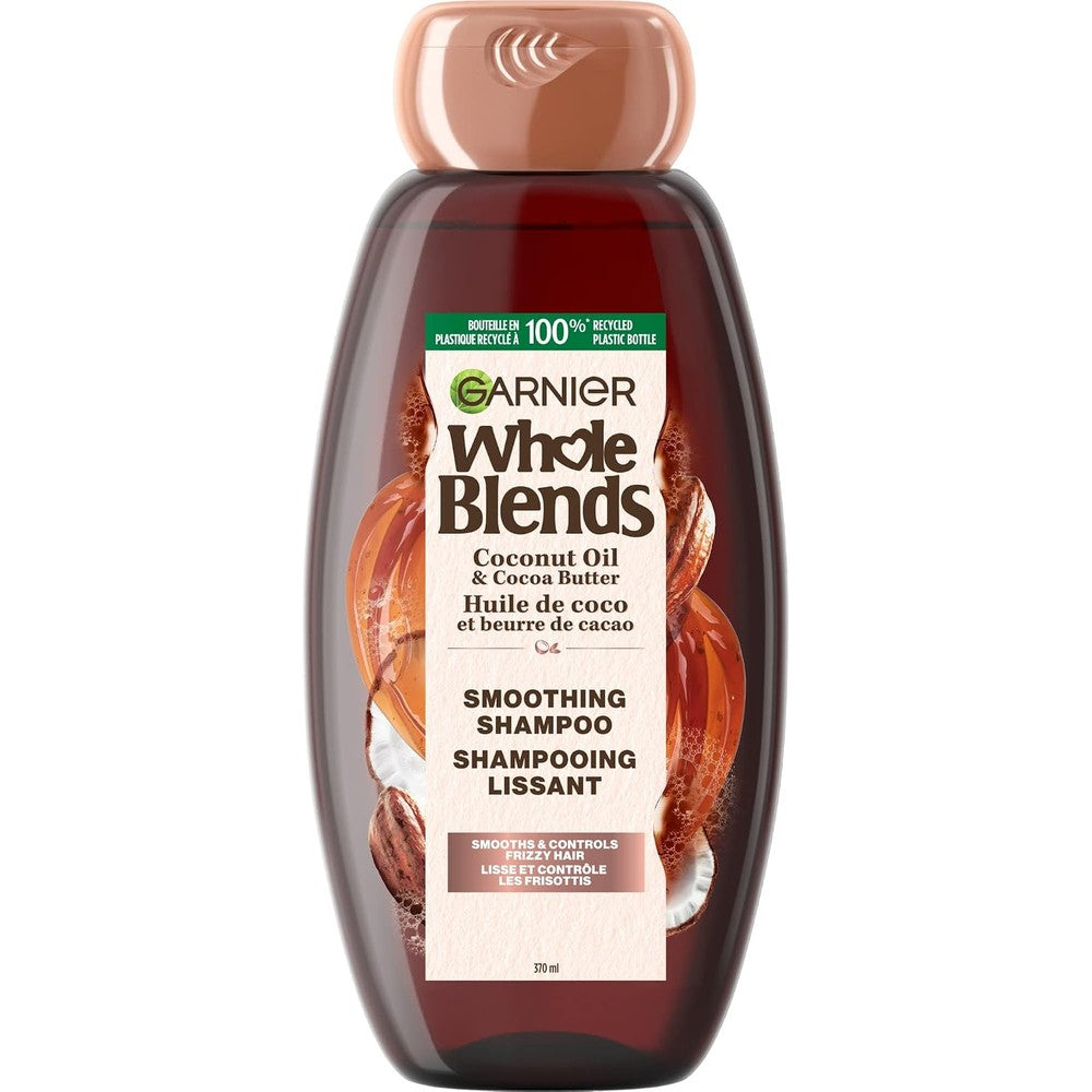 Garnier Whole Blends Coconut Oil And Cocoa Butter Smoothing Shampoo For Frizzy Hair 12.5 Fluid Ounces