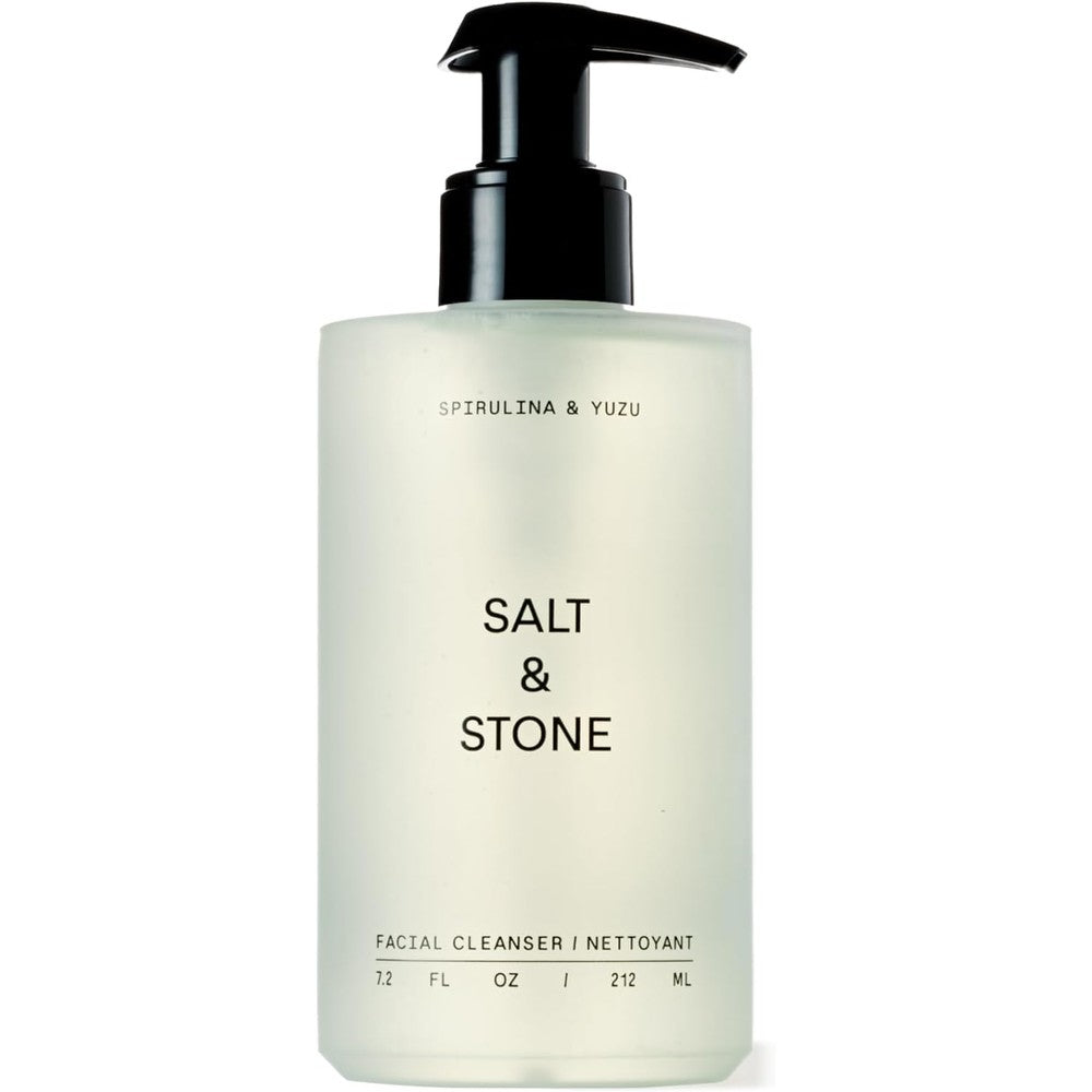 Salt And Stone Spirulina And Yuzu Facial Cleanser Gentle Face Wash With Hyaluronic Acid And Squalane 7.2 Fluid Ounces