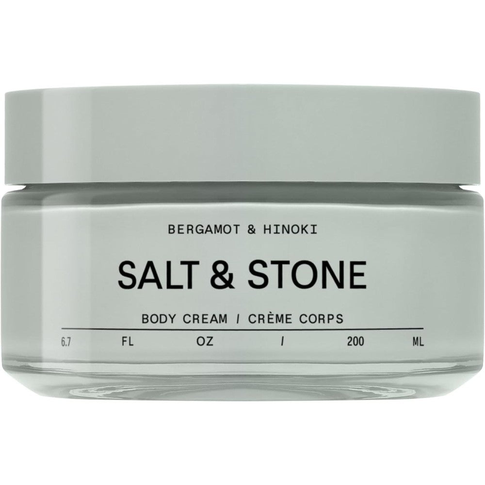 Salt And Stone Body Cream For Women And Men Bergamot And Hinoki 6.7 Fluid Ounce Hydrating Formula With Seaweed Extracts Spirulina And Squalane