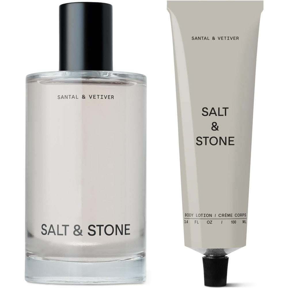 Salt And Stone Body Mist And Body Lotion Bundle Santal And Vetiver 7.35 Fluid Ounces