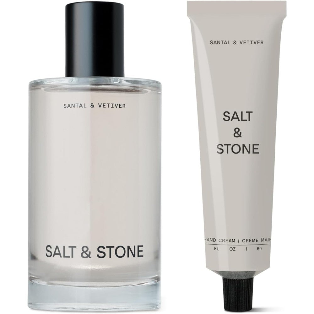 Salt And Stone Body Mist And Hand Cream Bundle Santal And Vetiver 3.4 Fluid Ounce