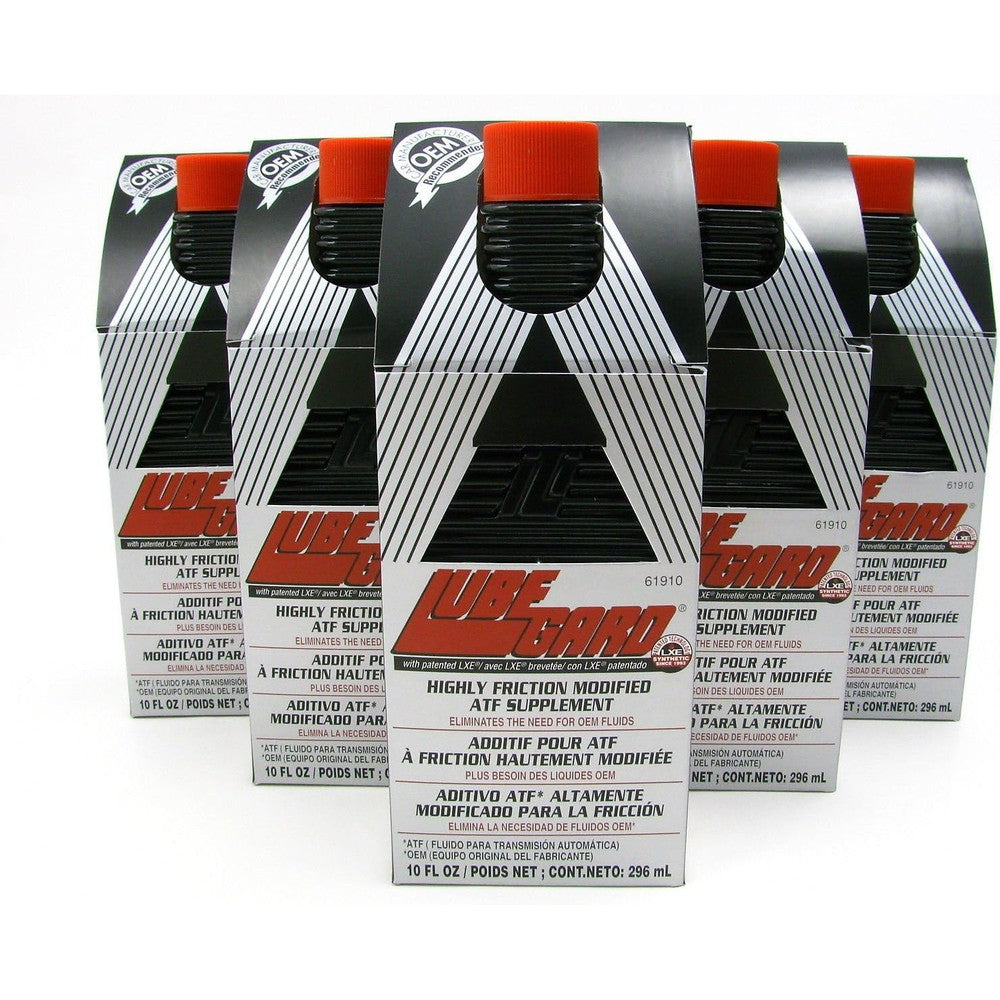 Lubegard Highly Friction Modified Automatic Transmission Fluid Supplement Black Premium Protective Additive 10 Fluid Ounces 6 Pack