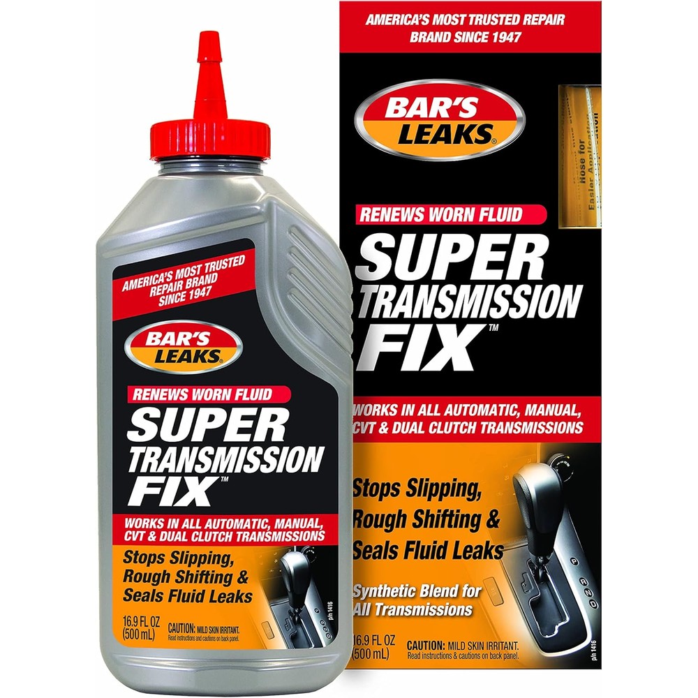 Bar's Leaks 1416 Super Transmission Fix Synthetic Blend Fluid Additive For Automatic And Manual Systems 16.9 Ounces
