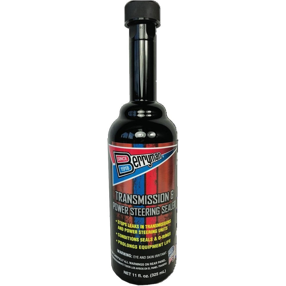 Berryman Products 0712 Transmission And Power Steering Sealer With Easy Pour Long Neck Bottle 11 Fluid Ounce Single Unit