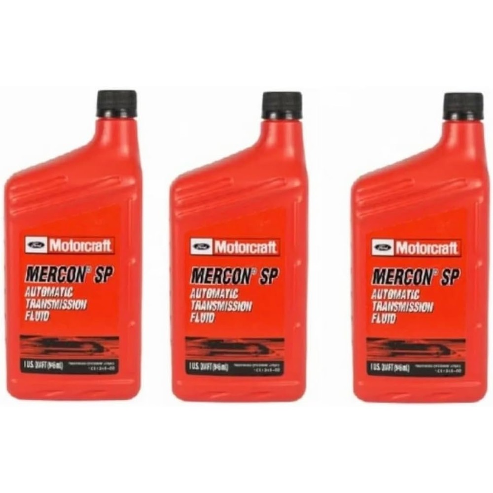 Ford Motorcraft MERCON SP Automatic Transmission Fluid Premium Friction Modified Lubricant For Smooth Shifting Part XT-6-QSP 1 US Quart 3 Pack