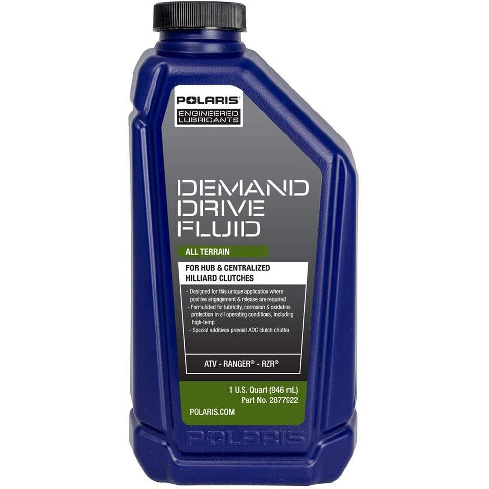 Polaris All Season Demand Drive Fluid For Front Gearcase And Centralized Clutch For Ranger General And ATV All Terrain Formula One Quart