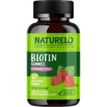 Naturelo Biotin Gummies Supports Healthy Hair Skin And Nails High Potency 2500 Micrograms Non Gmo Gluten Free 60 Count Strawberry Flavor
