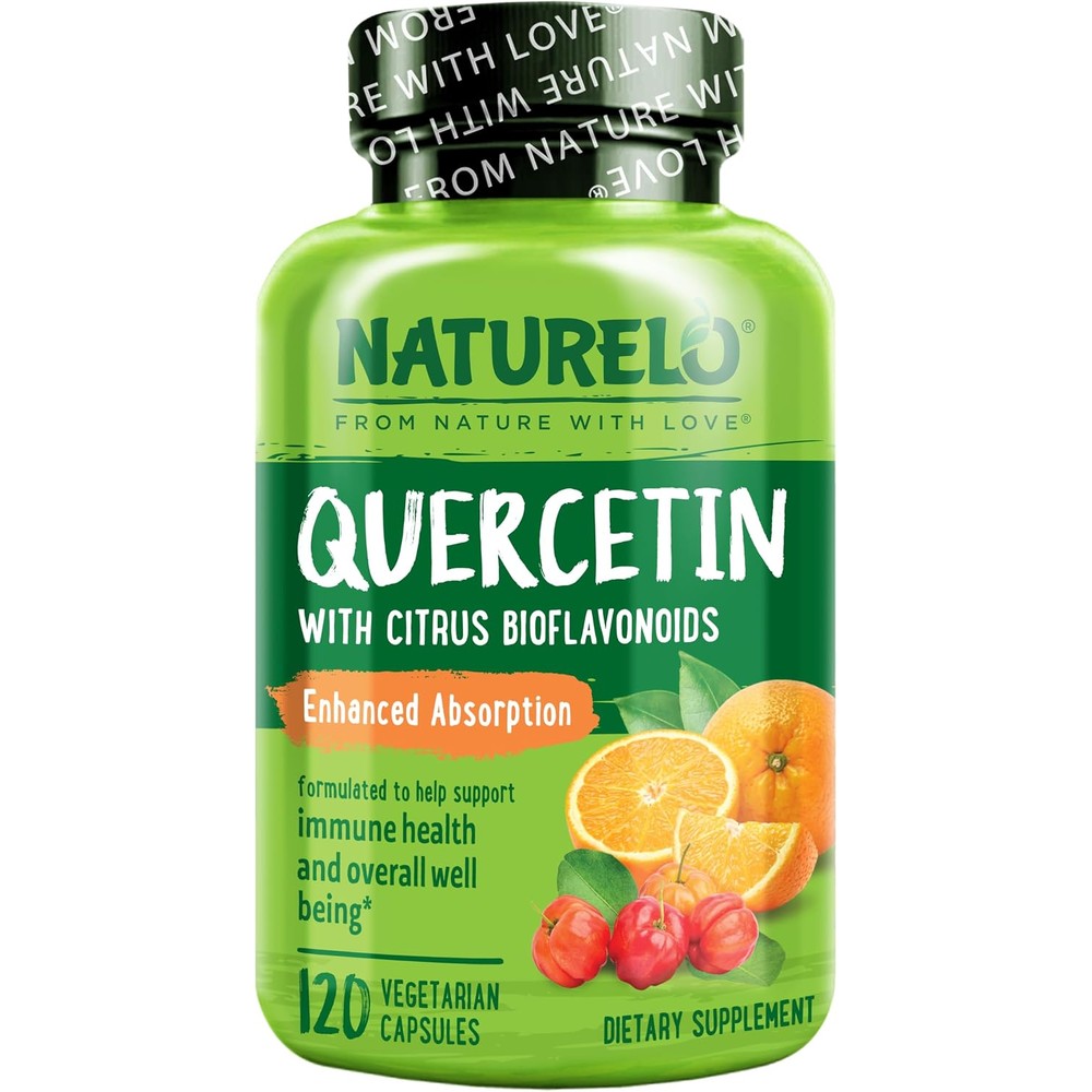 NATURELO Quercetin Citrus Bioflavonoid Complex With Enhanced Absorption 120 Vegetarian Capsules