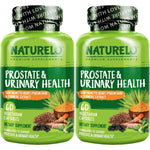 NATURELO Prostate And Urinary Health Comprehensive Formula With Saw Palmetto Pygeum Turmeric Plant Sterols Broccoli And Lycopene 60 Vegetarian Caps...