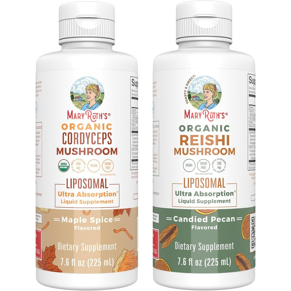 MaryRuth Organics Organic Cordyceps Mushroom Liposomal Liquid Maple Spice Flavor 7.6 Fluid Ounces