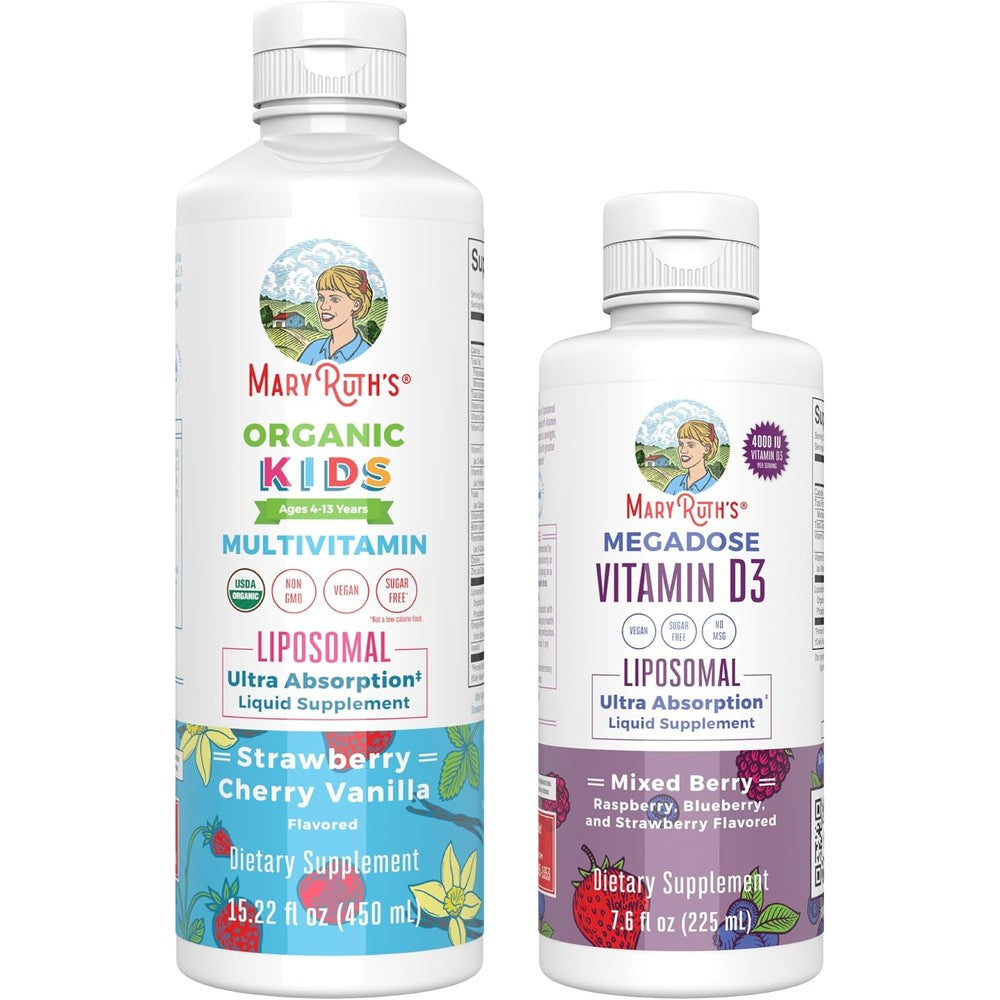 MaryRuth Organics Kids Multivitamin Liposomal Strawberry Cherry And Vanilla Flavor 15.22 Fluid Ounces