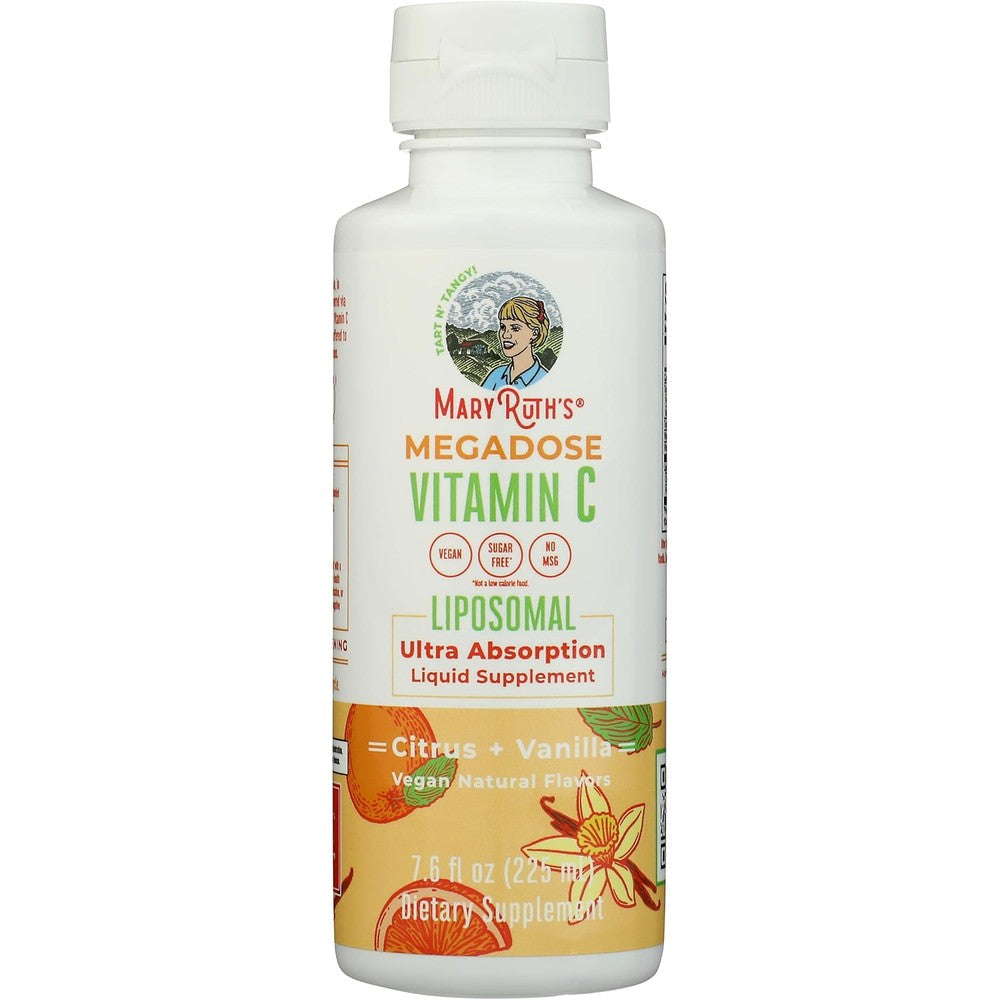 MaryRuth Organics Megadose Liposomal Vitamin C Citrus Vanilla Liquid Supplement 7.6 Fluid Ounce