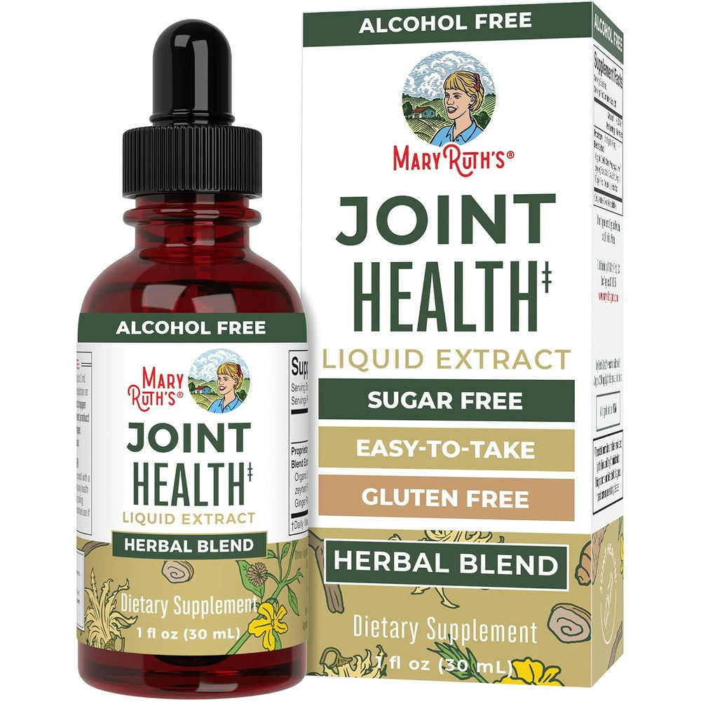 MaryRuth Organics Joint Health Liquid Extract Four Herbal Blend Ginger Root Cat's Claw Devil's Claw Licorice Root 1 Fluid Ounce 30 Servings