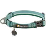 Ruffwear Web Reaction Martingale Dog Collar Escape Proof Adjustable Anti Slip Reflective Tubelok Webbing Collar River Rock Green 17 To 20 Inches