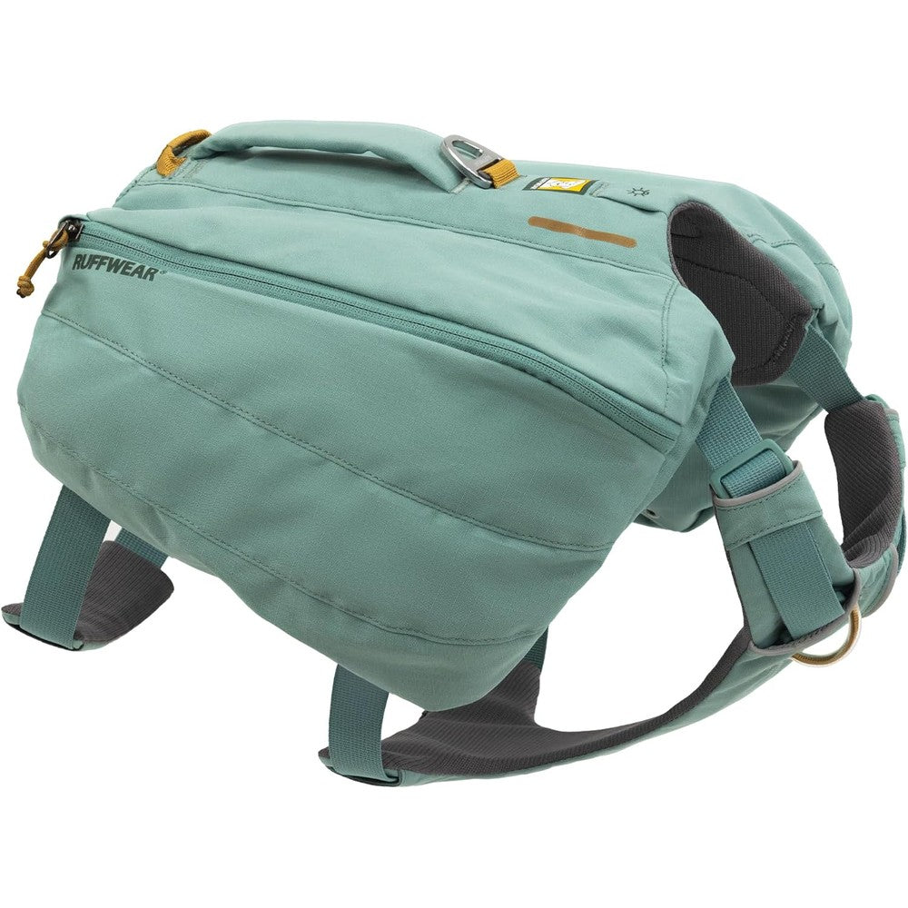 Ruffwear Front Range Dog Day Pack Backpack With Saddlebags And Handle For Hiking River Rock Green Medium