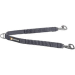 Ruffwear Double Track Coupler Leash Splitter For Walking Two Dogs Shock Absorbing Stretch Webbing Basalt Gray