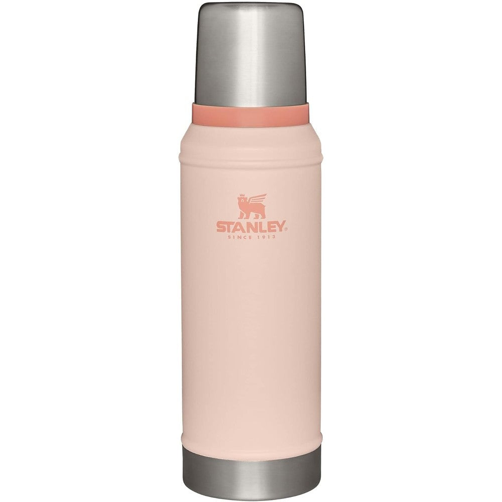 Stanley Classic Vacuum Insulated Wide Mouth Bottle Limestone 18/8 Stainless Steel Thermos For Cold And Hot Beverages 1.0 Quart