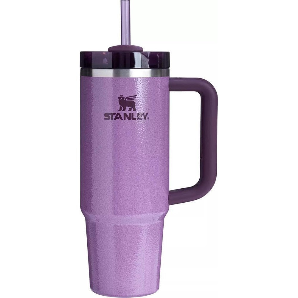 Stanley Quencher H2.0 FlowState Insulated Stainless Steel Tumbler With Handle And Straw Hammertone Lilac 40 Ounce