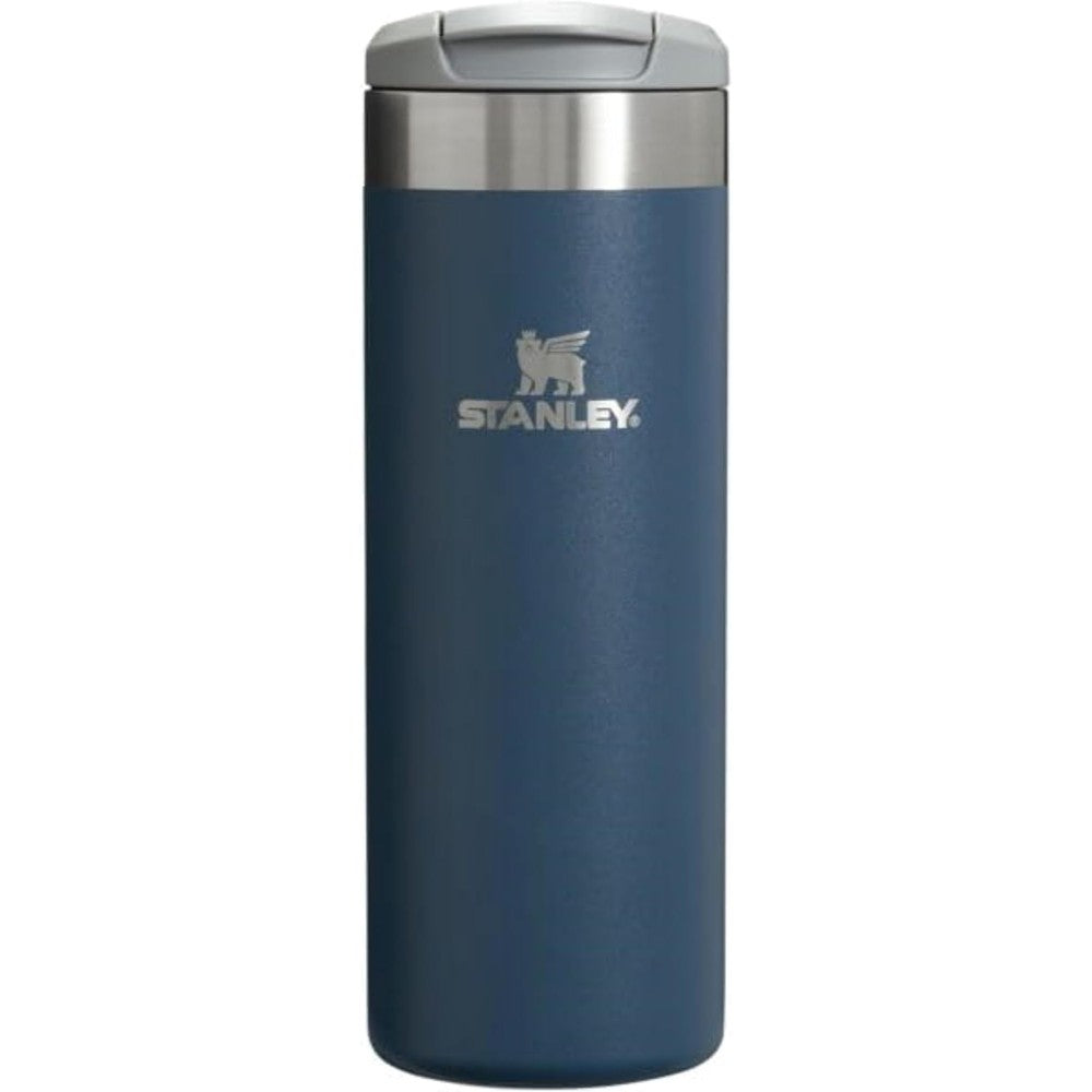 Stanley AeroLight Transit Stainless Steel Insulated Water Bottle And Coffee Travel Mug With Locking Lid Navy 16 Ounce