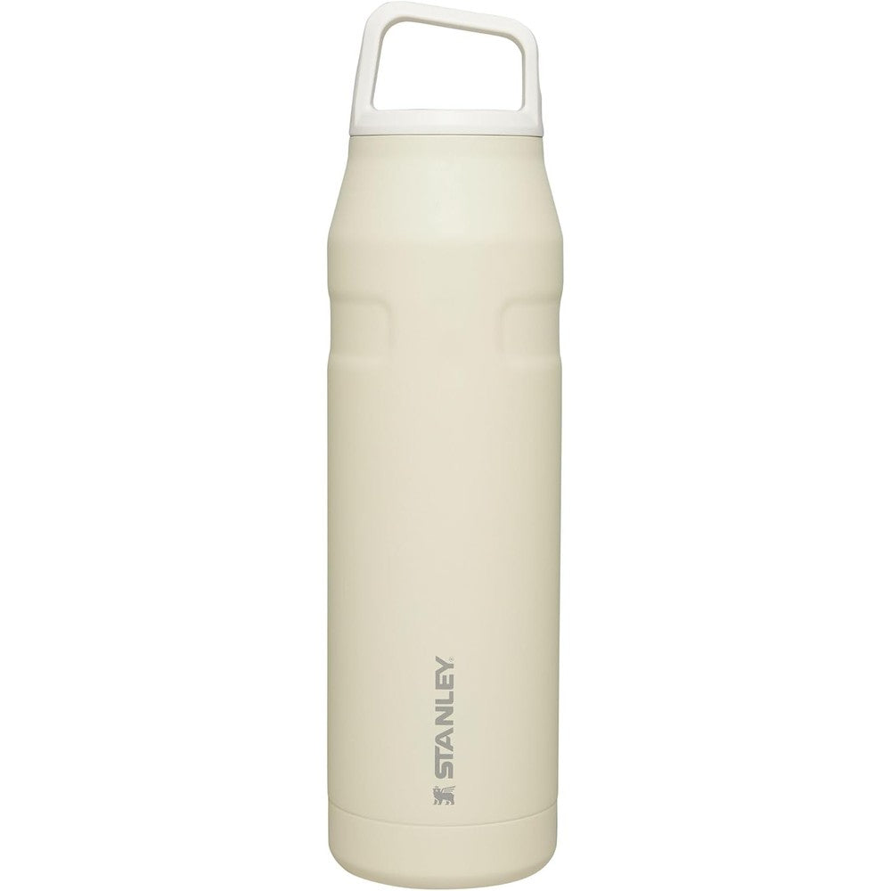 Stanley IceFlow Cap And Carry Insulated Stainless Steel Water Bottle Wide Mouth Twist Lid Cream Glimmer Thirty Six Ounce