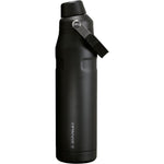 Stanley IceFlow Fast Flow Insulated Stainless Steel Water Bottle With Angled Spout Lid Black Two Point Zero Thirty Six Ounce