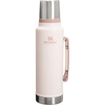 Stanley Classic Legendary Vacuum Bottle Insulated Stainless Steel Wide Mouth Thermal Flask With Leakproof Cup Lid Rose Quartz 1.5 Quart