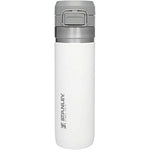 Stanley The Quick Flip Go Insulated Stainless Steel Water Bottle With Push Button Leakproof Lid For Travel And Sports Polar White 24 Ounce
