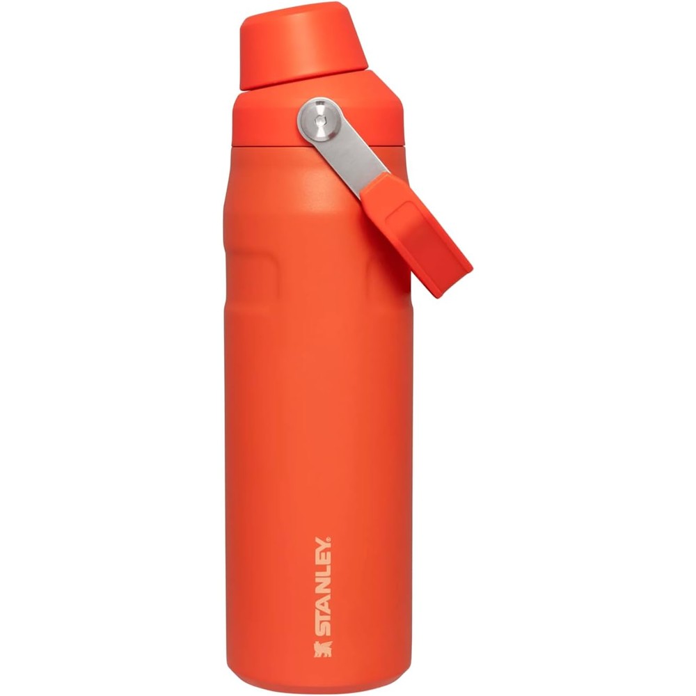 Stanley IceFlow Insulated Stainless Steel Water Bottle With Leakproof Fast Flow Lid Gym And Workout Flask Tigerlily Color 24 Ounce