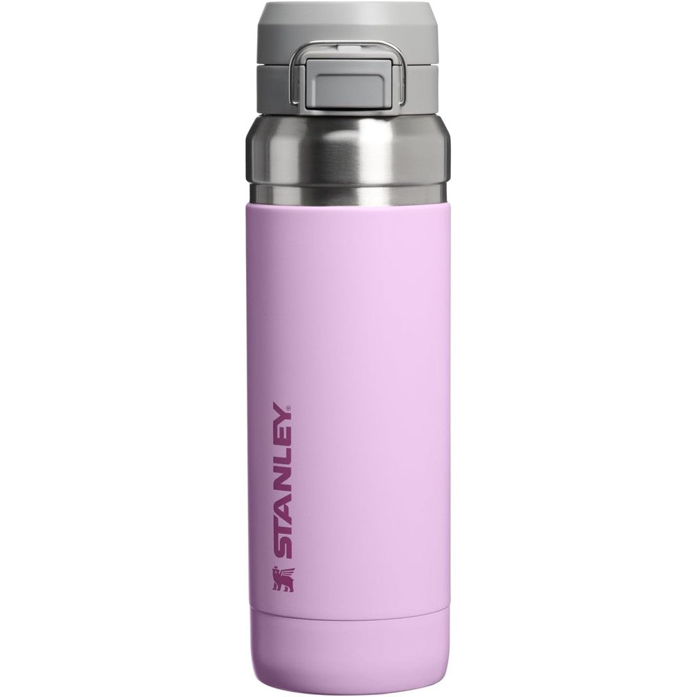 Stanley Quick Flip GO Insulated Stainless Steel Water Bottle With Push Button Leakproof Lid For Travel And Sports Soft Orchid 36 Ounce