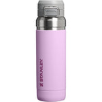 Stanley Quick Flip GO Insulated Stainless Steel Water Bottle With Push Button Leakproof Lid For Travel And Sports Soft Orchid 36 Ounce