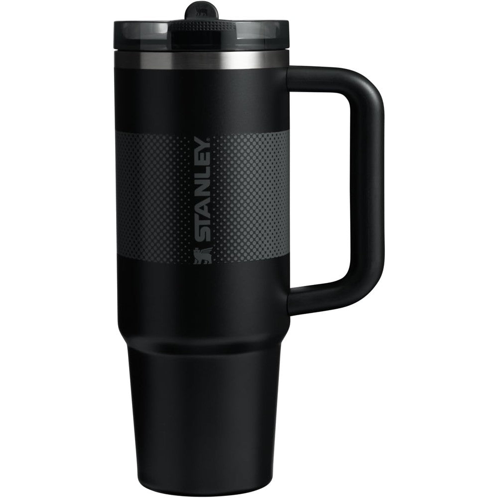 Stanley Quencher ProTour Flip Straw Tumbler With Leakproof Lid Built In Straw And Handle Insulated Stainless Steel Travel Cup Black Fade Thirty Ounce
