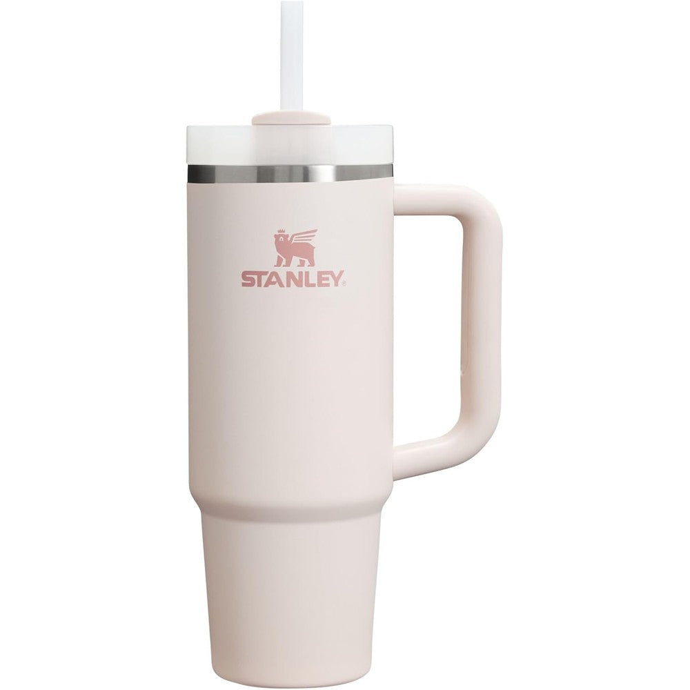 Stanley Quencher H2.0 FlowState Stainless Steel Vacuum Insulated Tumbler With Lid And Straw Rose Quartz 2.0 30 Ounce