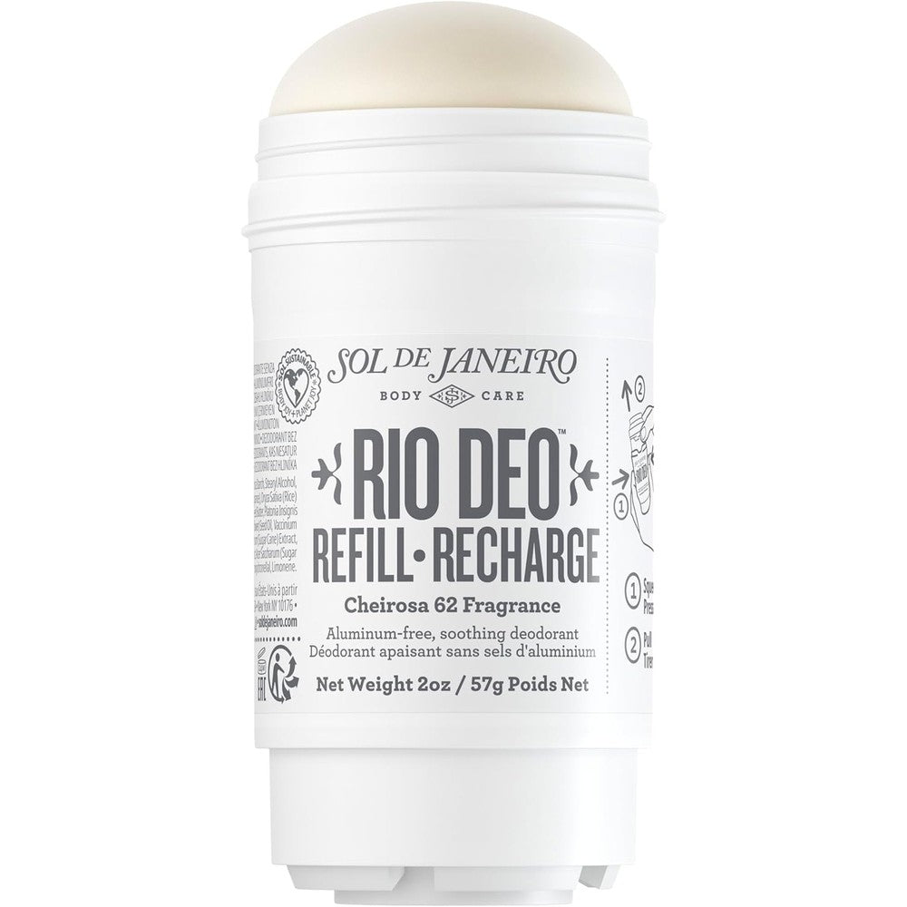 Sol de Janeiro Rio Deo Aluminum-Free Deodorant Refill Cartridge Cheirosa 62 57 Grams