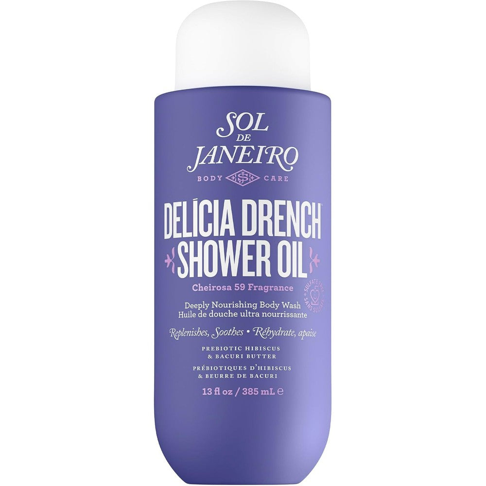Sol de Janeiro Delicia Drench Shower Oil Deeply Nourishing Body Wash Cheirosa 59 Fragrance 385 Milliliters 13 Fluid Ounce