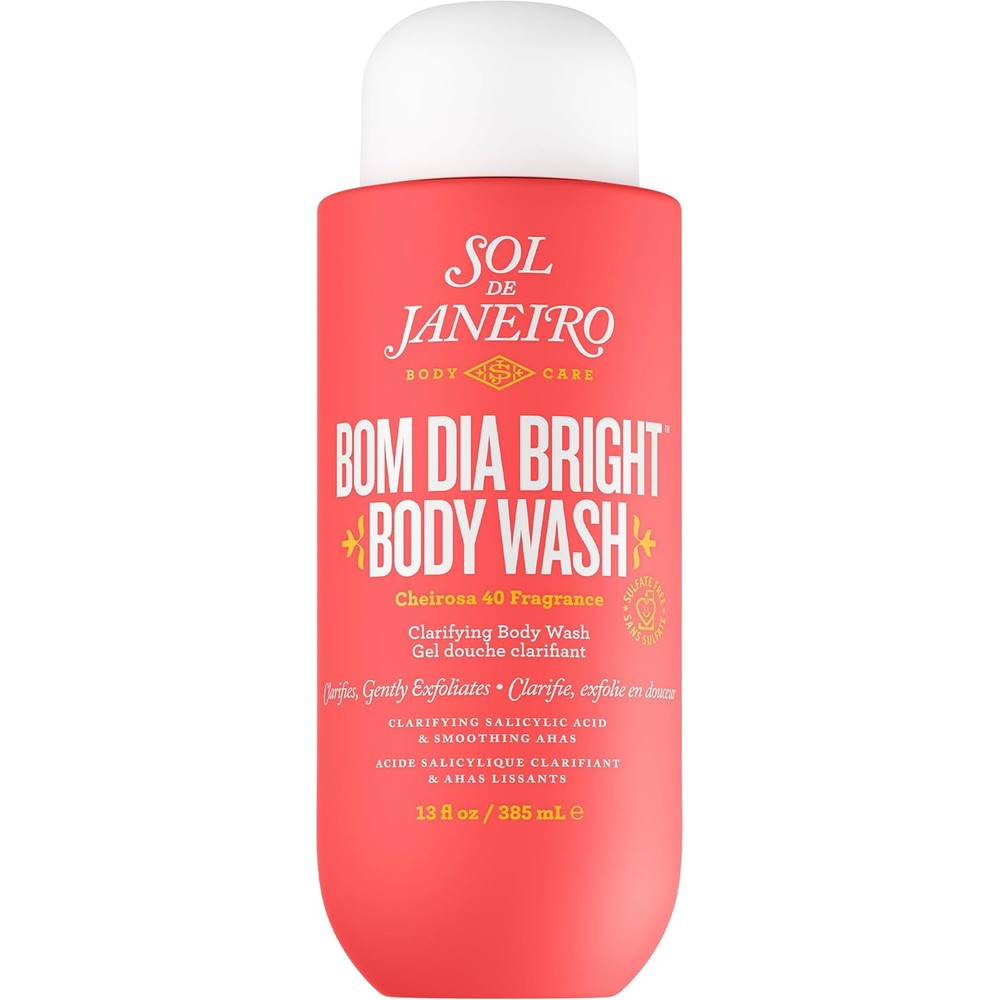 Sol de Janeiro Bom Dia Bright Clarifying AHA BHA Body Wash Cheirosa 40 Scent 385 Milliliters