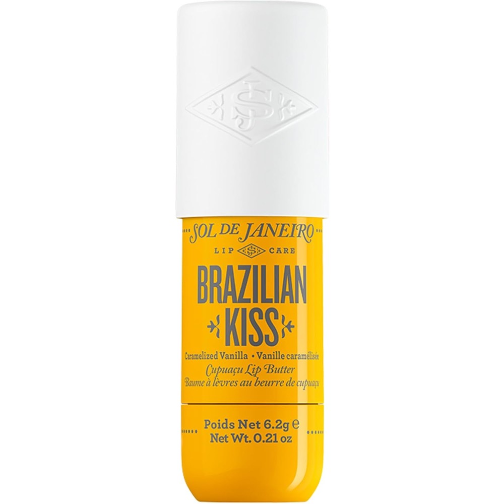 Sol de Janeiro Brazilian Kiss Hydrating Lip Butter Balm Caramelized Vanilla Vegan Formula 6.2 Grams