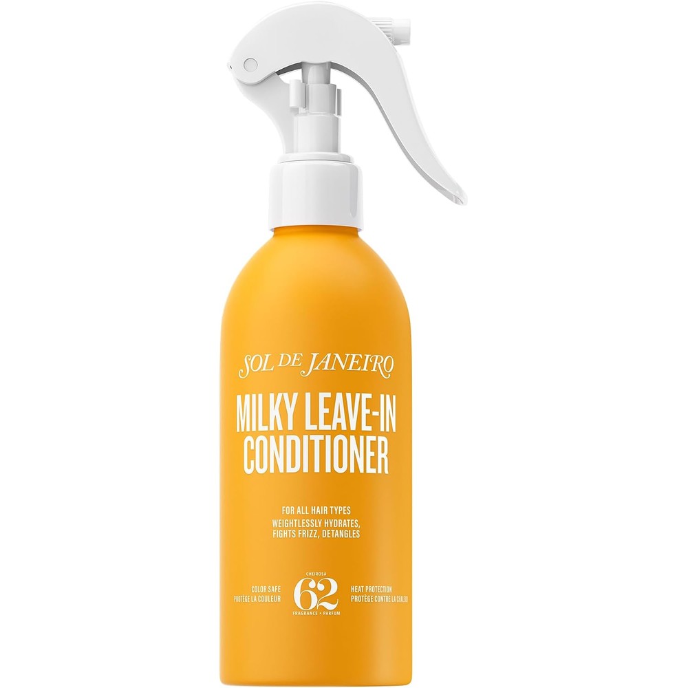 Sol De Janeiro Brazilian Joia Milky Leave-In Conditioner Heat Protection Spray For Hair 210 Milliliters